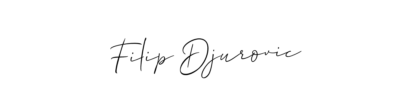 Also we have Filip Djurovic name is the best signature style. Create professional handwritten signature collection using Allison_Script autograph style. Filip Djurovic signature style 2 images and pictures png