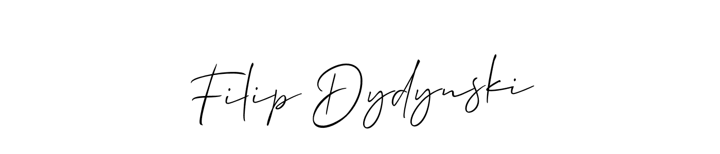 Allison_Script is a professional signature style that is perfect for those who want to add a touch of class to their signature. It is also a great choice for those who want to make their signature more unique. Get Filip Dydynski name to fancy signature for free. Filip Dydynski signature style 2 images and pictures png