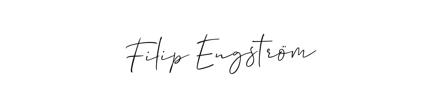 Filip Engström stylish signature style. Best Handwritten Sign (Allison_Script) for my name. Handwritten Signature Collection Ideas for my name Filip Engström. Filip Engström signature style 2 images and pictures png