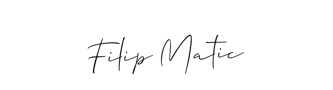 Best and Professional Signature Style for Filip Matic. Allison_Script Best Signature Style Collection. Filip Matic signature style 2 images and pictures png