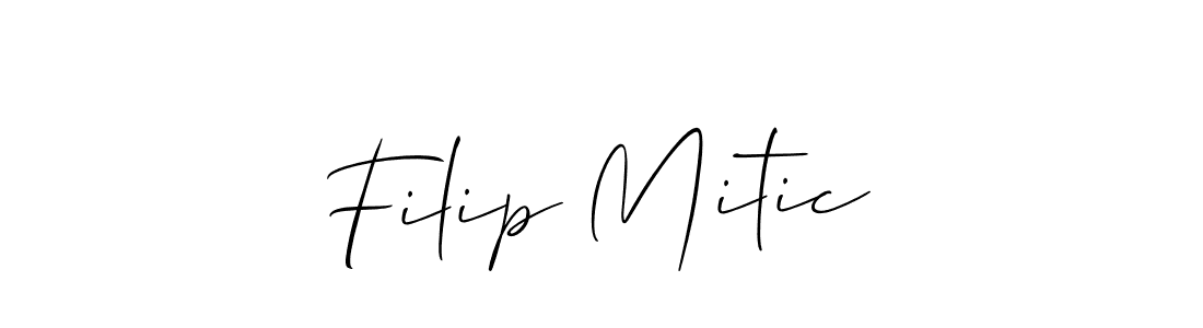 Similarly Allison_Script is the best handwritten signature design. Signature creator online .You can use it as an online autograph creator for name Filip Mitic. Filip Mitic signature style 2 images and pictures png