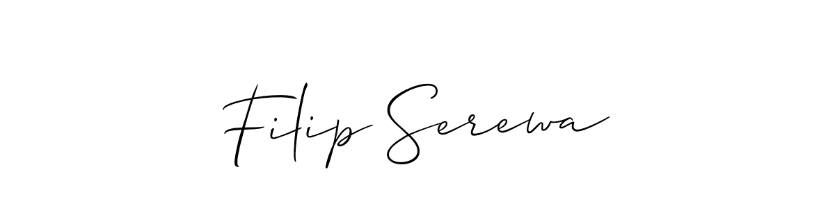Similarly Allison_Script is the best handwritten signature design. Signature creator online .You can use it as an online autograph creator for name Filip Serewa. Filip Serewa signature style 2 images and pictures png