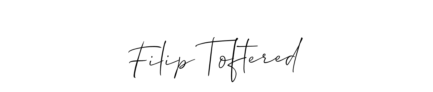 This is the best signature style for the Filip Toftered name. Also you like these signature font (Allison_Script). Mix name signature. Filip Toftered signature style 2 images and pictures png
