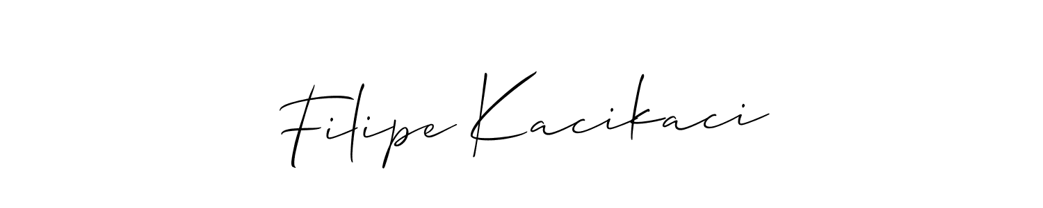 Also we have Filipe Kacikaci name is the best signature style. Create professional handwritten signature collection using Allison_Script autograph style. Filipe Kacikaci signature style 2 images and pictures png