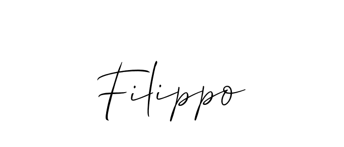 Allison_Script is a professional signature style that is perfect for those who want to add a touch of class to their signature. It is also a great choice for those who want to make their signature more unique. Get Filippo name to fancy signature for free. Filippo signature style 2 images and pictures png