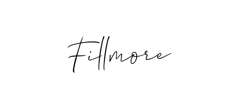 Also You can easily find your signature by using the search form. We will create Fillmore name handwritten signature images for you free of cost using Allison_Script sign style. Fillmore signature style 2 images and pictures png