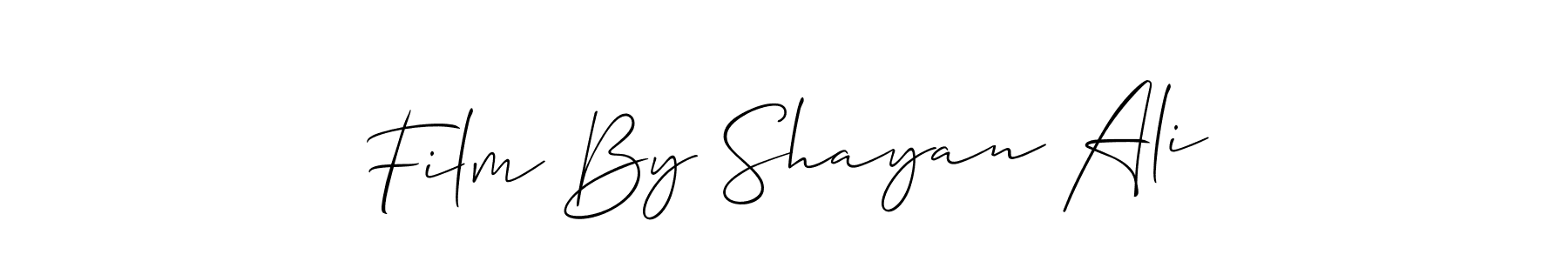 Create a beautiful signature design for name Film By Shayan Ali. With this signature (Allison_Script) fonts, you can make a handwritten signature for free. Film By Shayan Ali signature style 2 images and pictures png