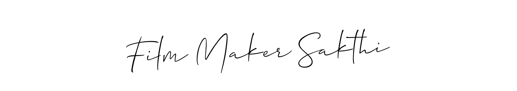 if you are searching for the best signature style for your name Film Maker Sakthi. so please give up your signature search. here we have designed multiple signature styles  using Allison_Script. Film Maker Sakthi signature style 2 images and pictures png