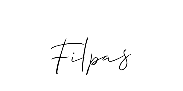 Best and Professional Signature Style for Filpas. Allison_Script Best Signature Style Collection. Filpas signature style 2 images and pictures png
