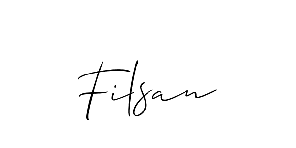 Here are the top 10 professional signature styles for the name Filsan. These are the best autograph styles you can use for your name. Filsan signature style 2 images and pictures png