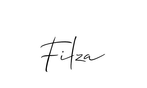 if you are searching for the best signature style for your name Filza. so please give up your signature search. here we have designed multiple signature styles  using Allison_Script. Filza signature style 2 images and pictures png