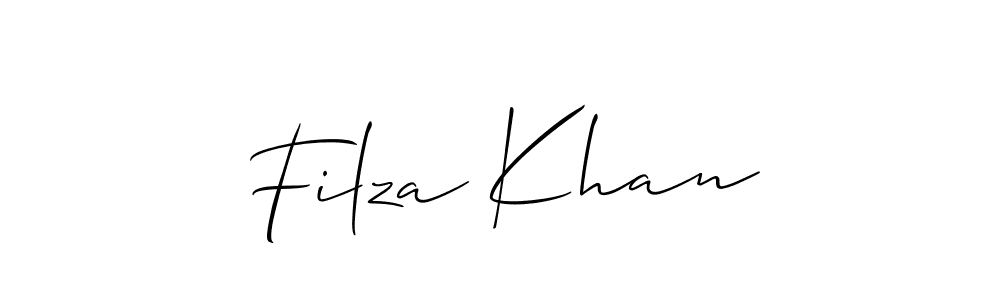 Best and Professional Signature Style for Filza Khan. Allison_Script Best Signature Style Collection. Filza Khan signature style 2 images and pictures png