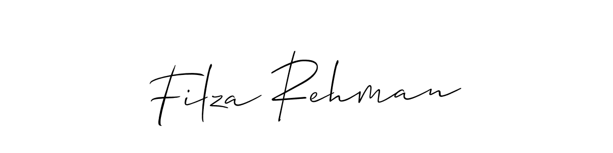 if you are searching for the best signature style for your name Filza Rehman. so please give up your signature search. here we have designed multiple signature styles  using Allison_Script. Filza Rehman signature style 2 images and pictures png