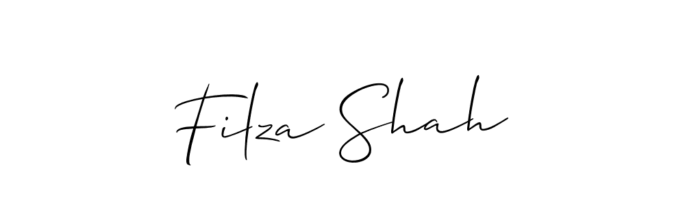 Create a beautiful signature design for name Filza Shah. With this signature (Allison_Script) fonts, you can make a handwritten signature for free. Filza Shah signature style 2 images and pictures png