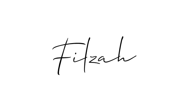 How to make Filzah signature? Allison_Script is a professional autograph style. Create handwritten signature for Filzah name. Filzah signature style 2 images and pictures png