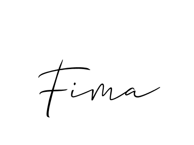 Fima stylish signature style. Best Handwritten Sign (Allison_Script) for my name. Handwritten Signature Collection Ideas for my name Fima. Fima signature style 2 images and pictures png