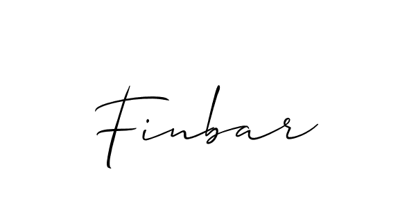Create a beautiful signature design for name Finbar. With this signature (Allison_Script) fonts, you can make a handwritten signature for free. Finbar signature style 2 images and pictures png