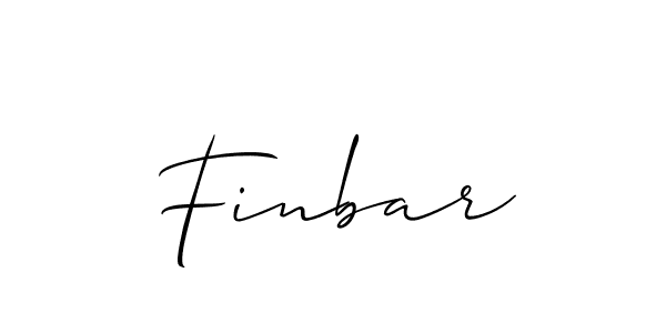 Create a beautiful signature design for name Finbar. With this signature (Allison_Script) fonts, you can make a handwritten signature for free. Finbar signature style 2 images and pictures png