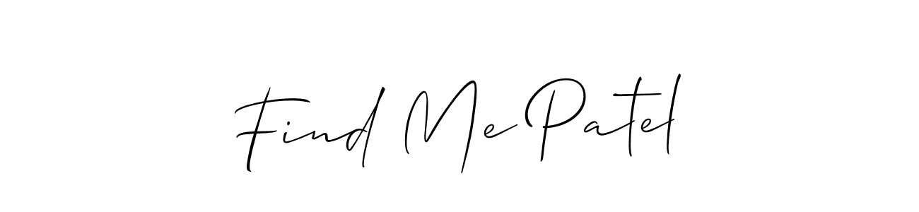 Check out images of Autograph of Find Me Patel name. Actor Find Me Patel Signature Style. Allison_Script is a professional sign style online. Find Me Patel signature style 2 images and pictures png