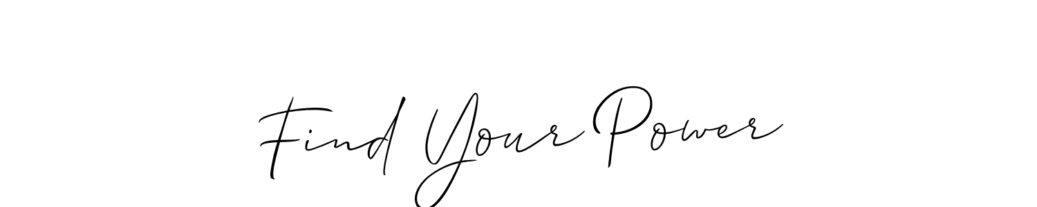 if you are searching for the best signature style for your name Find Your Power. so please give up your signature search. here we have designed multiple signature styles  using Allison_Script. Find Your Power signature style 2 images and pictures png