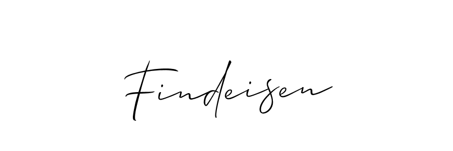 Allison_Script is a professional signature style that is perfect for those who want to add a touch of class to their signature. It is also a great choice for those who want to make their signature more unique. Get Findeisen name to fancy signature for free. Findeisen signature style 2 images and pictures png