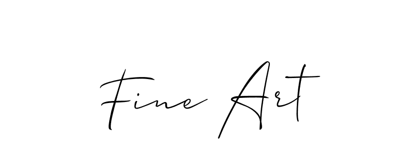 Design your own signature with our free online signature maker. With this signature software, you can create a handwritten (Allison_Script) signature for name Fine Art. Fine Art signature style 2 images and pictures png