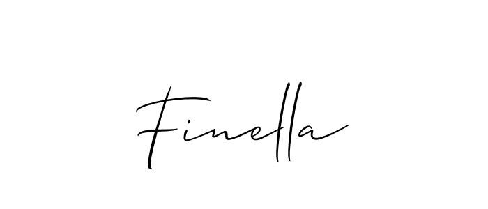 Finella stylish signature style. Best Handwritten Sign (Allison_Script) for my name. Handwritten Signature Collection Ideas for my name Finella. Finella signature style 2 images and pictures png