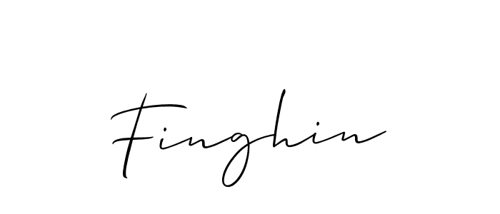 You should practise on your own different ways (Allison_Script) to write your name (Finghin) in signature. don't let someone else do it for you. Finghin signature style 2 images and pictures png