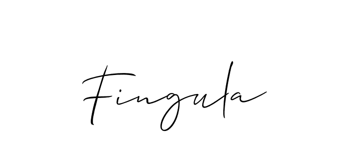 You should practise on your own different ways (Allison_Script) to write your name (Fingula) in signature. don't let someone else do it for you. Fingula signature style 2 images and pictures png