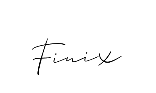 Finix stylish signature style. Best Handwritten Sign (Allison_Script) for my name. Handwritten Signature Collection Ideas for my name Finix. Finix signature style 2 images and pictures png