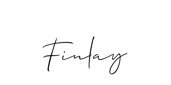 Make a beautiful signature design for name Finlay. With this signature (Allison_Script) style, you can create a handwritten signature for free. Finlay signature style 2 images and pictures png