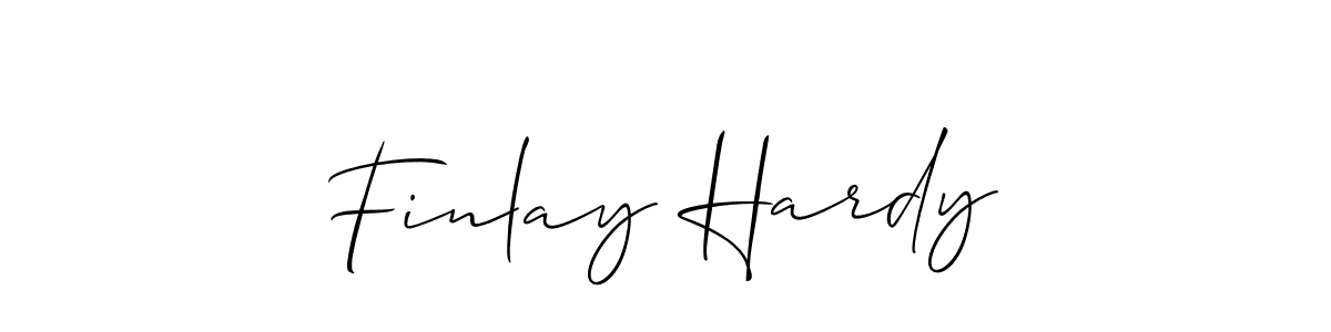 Finlay Hardy stylish signature style. Best Handwritten Sign (Allison_Script) for my name. Handwritten Signature Collection Ideas for my name Finlay Hardy. Finlay Hardy signature style 2 images and pictures png