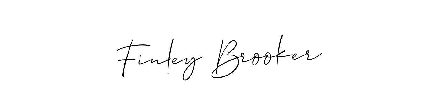 How to make Finley Brooker signature? Allison_Script is a professional autograph style. Create handwritten signature for Finley Brooker name. Finley Brooker signature style 2 images and pictures png