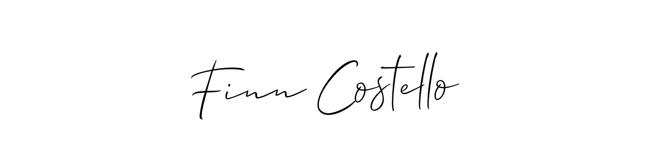 if you are searching for the best signature style for your name Finn Costello. so please give up your signature search. here we have designed multiple signature styles  using Allison_Script. Finn Costello signature style 2 images and pictures png