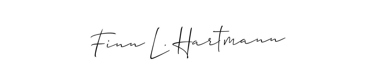 Check out images of Autograph of Finn L. Hartmann name. Actor Finn L. Hartmann Signature Style. Allison_Script is a professional sign style online. Finn L. Hartmann signature style 2 images and pictures png