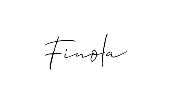 Make a beautiful signature design for name Finola. With this signature (Allison_Script) style, you can create a handwritten signature for free. Finola signature style 2 images and pictures png