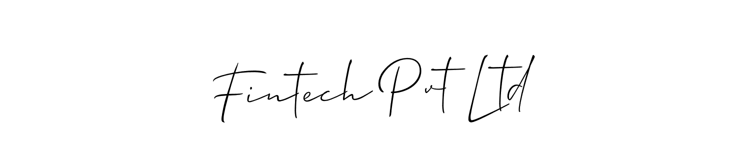 Best and Professional Signature Style for Fintech Pvt Ltd. Allison_Script Best Signature Style Collection. Fintech Pvt Ltd signature style 2 images and pictures png