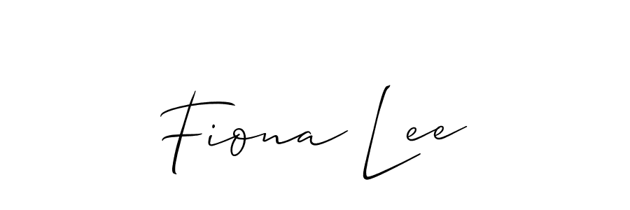 if you are searching for the best signature style for your name Fiona Lee. so please give up your signature search. here we have designed multiple signature styles  using Allison_Script. Fiona Lee signature style 2 images and pictures png