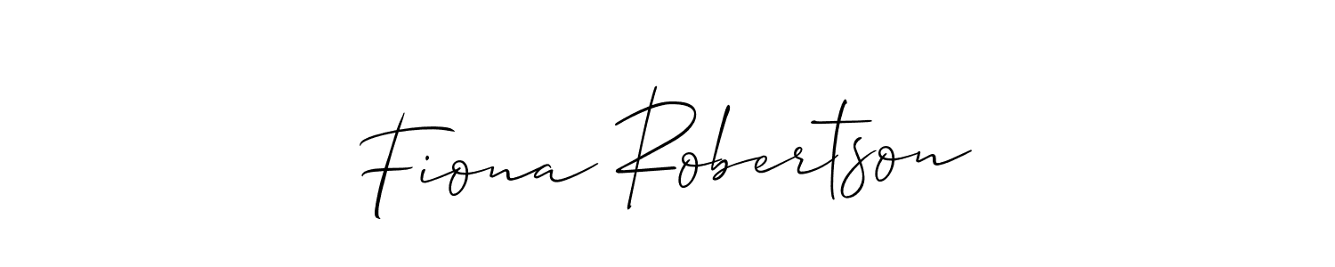 Design your own signature with our free online signature maker. With this signature software, you can create a handwritten (Allison_Script) signature for name Fiona Robertson. Fiona Robertson signature style 2 images and pictures png