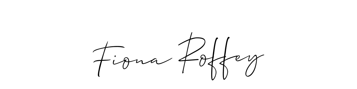 Make a beautiful signature design for name Fiona Roffey. With this signature (Allison_Script) style, you can create a handwritten signature for free. Fiona Roffey signature style 2 images and pictures png