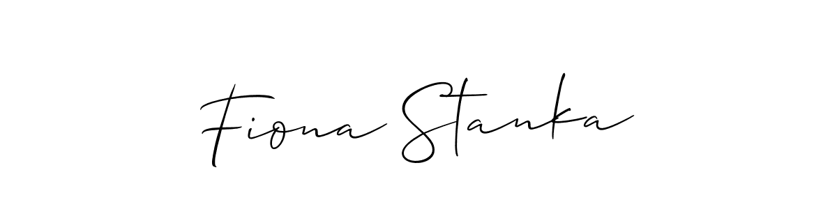 Best and Professional Signature Style for Fiona Stanka. Allison_Script Best Signature Style Collection. Fiona Stanka signature style 2 images and pictures png