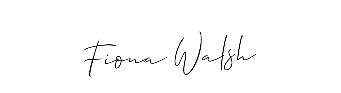 The best way (Allison_Script) to make a short signature is to pick only two or three words in your name. The name Fiona Walsh include a total of six letters. For converting this name. Fiona Walsh signature style 2 images and pictures png