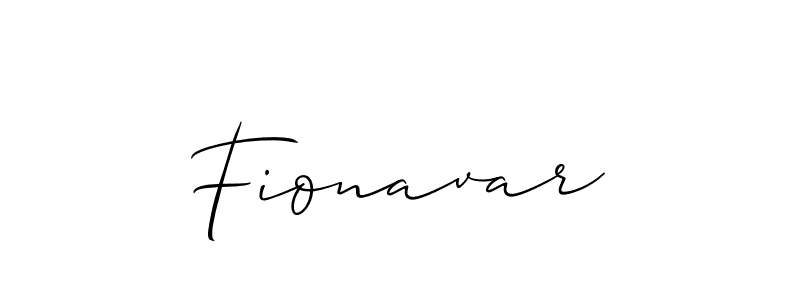 Design your own signature with our free online signature maker. With this signature software, you can create a handwritten (Allison_Script) signature for name Fionavar. Fionavar signature style 2 images and pictures png