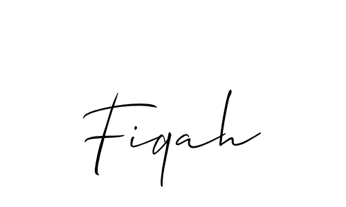 Make a beautiful signature design for name Fiqah. Use this online signature maker to create a handwritten signature for free. Fiqah signature style 2 images and pictures png