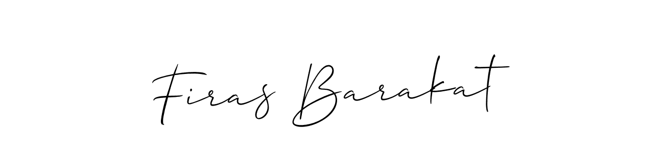 Firas Barakat stylish signature style. Best Handwritten Sign (Allison_Script) for my name. Handwritten Signature Collection Ideas for my name Firas Barakat. Firas Barakat signature style 2 images and pictures png