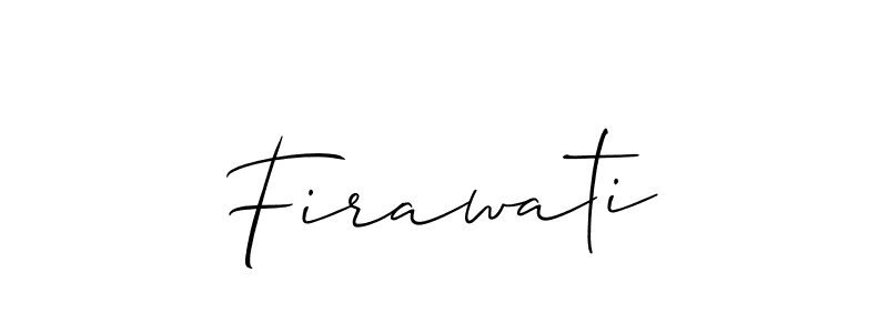 Make a beautiful signature design for name Firawati. With this signature (Allison_Script) style, you can create a handwritten signature for free. Firawati signature style 2 images and pictures png