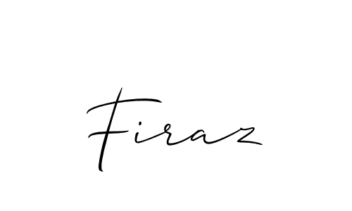 Firaz stylish signature style. Best Handwritten Sign (Allison_Script) for my name. Handwritten Signature Collection Ideas for my name Firaz. Firaz signature style 2 images and pictures png