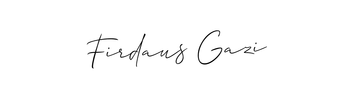 Once you've used our free online signature maker to create your best signature Allison_Script style, it's time to enjoy all of the benefits that Firdaus Gazi name signing documents. Firdaus Gazi signature style 2 images and pictures png