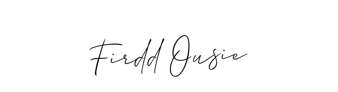 See photos of Firdd Ousie official signature by Spectra . Check more albums & portfolios. Read reviews & check more about Allison_Script font. Firdd Ousie signature style 2 images and pictures png