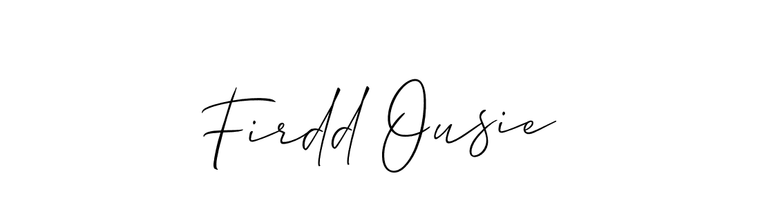 Check out images of Autograph of Firdd Ousie name. Actor Firdd Ousie Signature Style. Allison_Script is a professional sign style online. Firdd Ousie signature style 2 images and pictures png